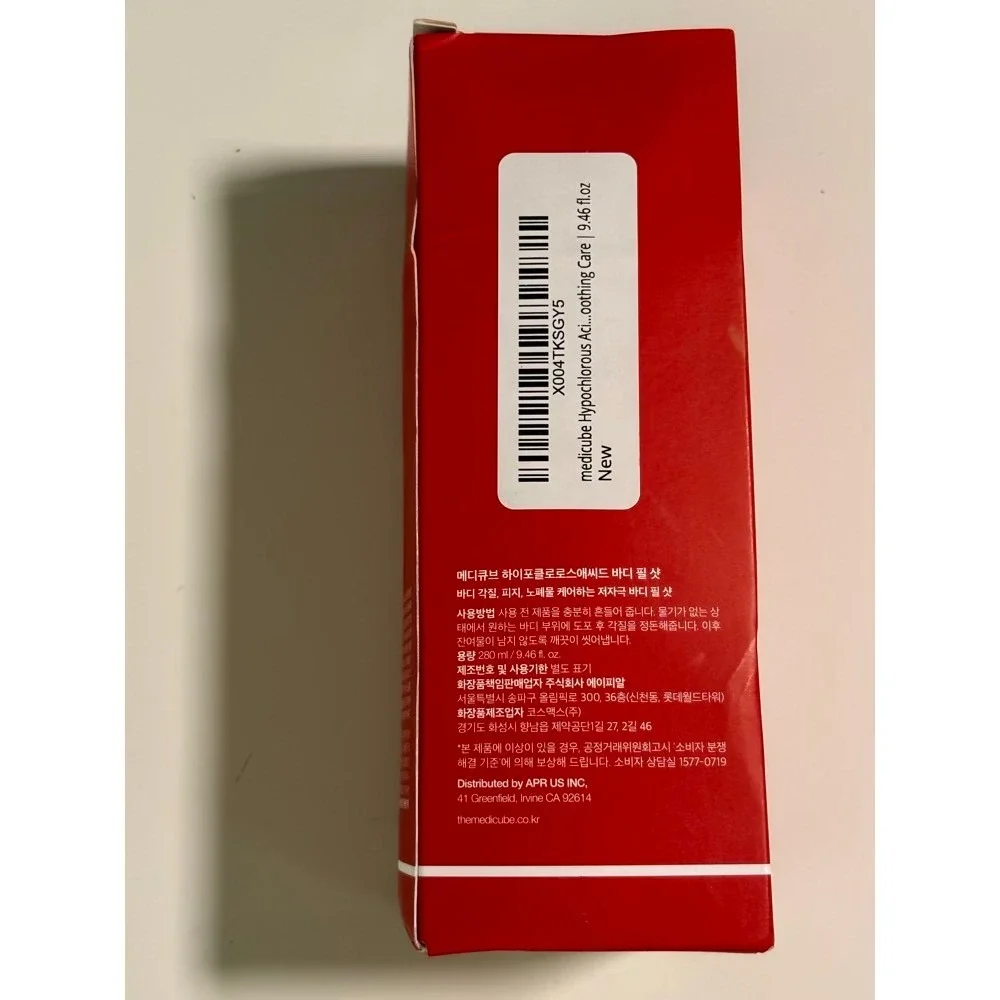 Medicube Hypochlorous Acid Body Peel Shot 280ml Exfoliating Clarifying K-Beauty